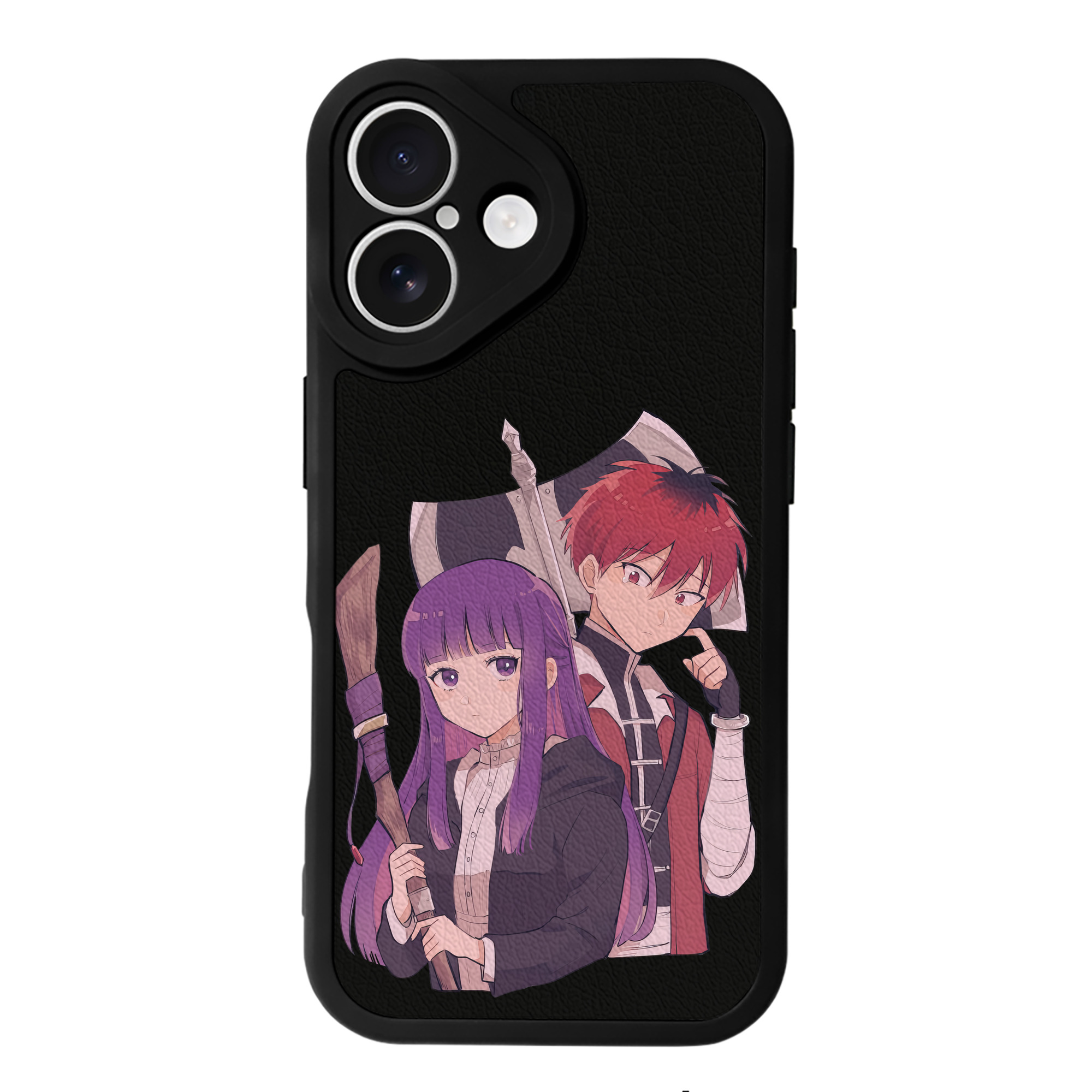 （画像用） 葬送のフリーレン Frieren 【iPhone 16シリーズ対応】シリコンスマホケース（レザー調） 材質：シリコン
